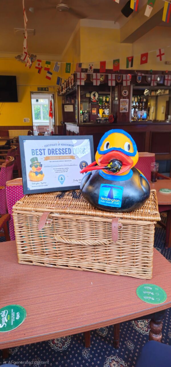 Teddington Sub Aqua Club wins ‘Best Dressed Duck’ at RNLI Open Day